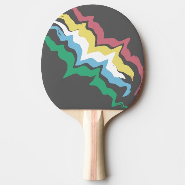 Disability Pride Month Of July Awareness Colours Ping Pong Paddle (Front)
