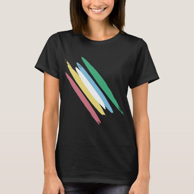 Disability Pride Month Of July Awareness Colours T-Shirt (Front)
