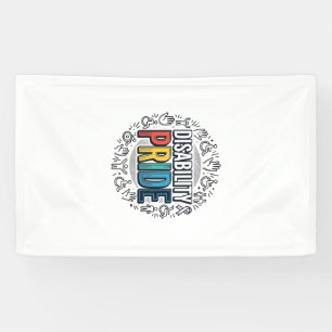 Disability Pride Vintage Inclusive Awareness Shirt Banner
