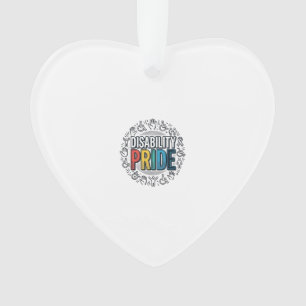 Disability Pride Vintage Inclusive Awareness Shirt Ornament
