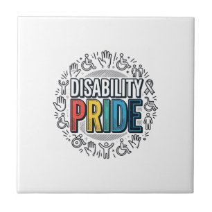 Disability Pride Vintage Inclusive Awareness Shirt Tile