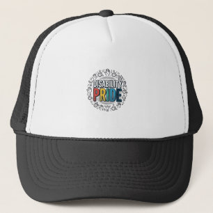 Disability Pride Vintage Inclusive Awareness Shirt Trucker Hat