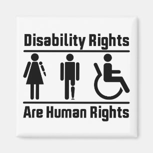 Disability Rights Are Human Rights Square Magnet