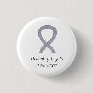 Disability Rights Awareness Ribbon Custom Pin