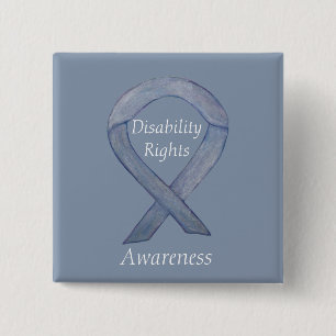 Disability Rights Awareness Ribbon Custom Pin