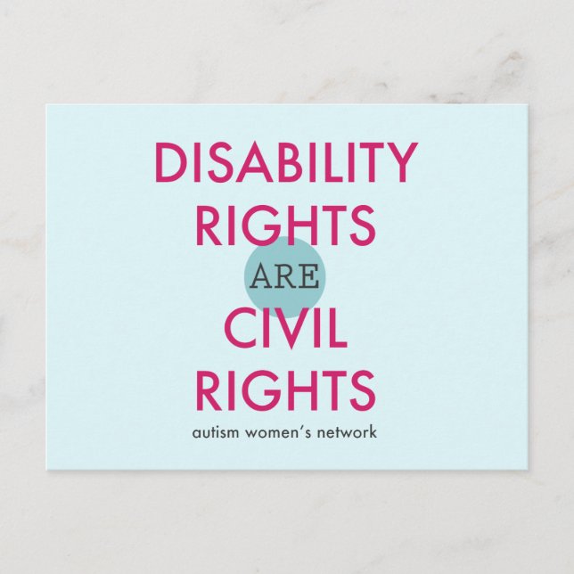 Disability Rights Postcard (Front)