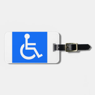 Disability Symbol Luggage Tag