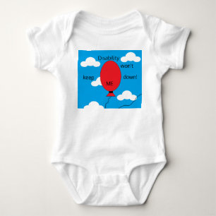 Disability won't Keep Me Down: Baby Bodysuit