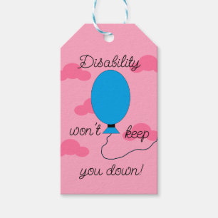 Disability won't Keep You Down: Gift Tags