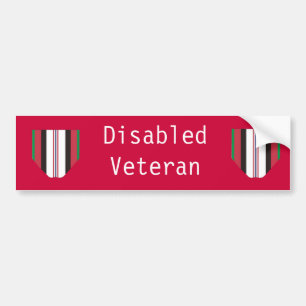 Disabled Afghanistan Veteran Bumper Sticker