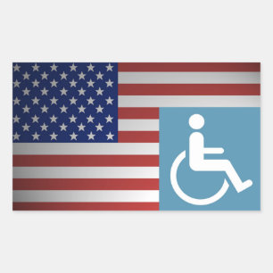 Disabled American Veteran Rectangular Sticker