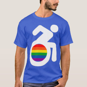 Disabled And Gay Lgbt Wheelchair T-Shirt