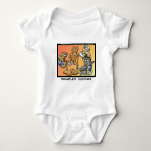Disabled Cookies Funny Gifts & Collectibles Baby Bodysuit