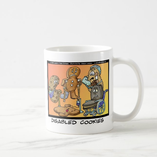 Disabled Cookies Funny Gifts & Collectibles Coffee Mug (Right)