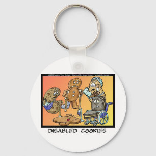 Disabled Cookies Funny Gifts & Collectibles Key Ring