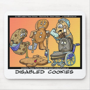 Disabled Cookies Funny Internet Gifts Tees Mugs Mouse Mat