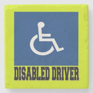 Disabled Driver Stone Coaster
