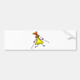 Disabled Girl Bumper Sticker