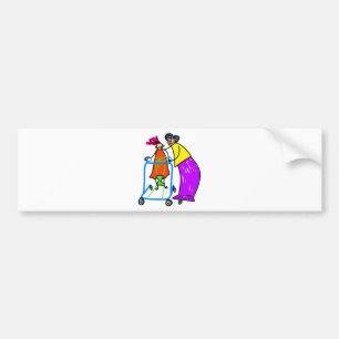 Disabled Girl Bumper Sticker