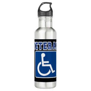 Disabled Handicapped Veteran 710 Ml Water Bottle