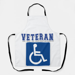Disabled Handicapped Veteran Apron