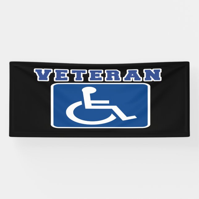 Disabled Handicapped Veteran Banner (Horizontal)