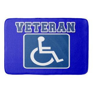 Disabled Handicapped Veteran Bath Mat