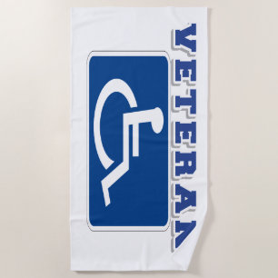 Disabled Handicapped Veteran Beach Towel