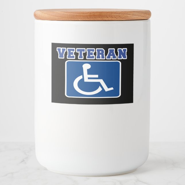 Disabled Handicapped Veteran Food Label (Front)