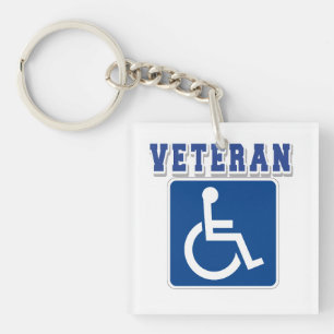 Disabled Handicapped Veteran Key Ring