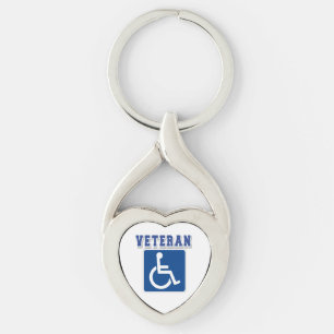 Disabled Handicapped Veteran Key Ring