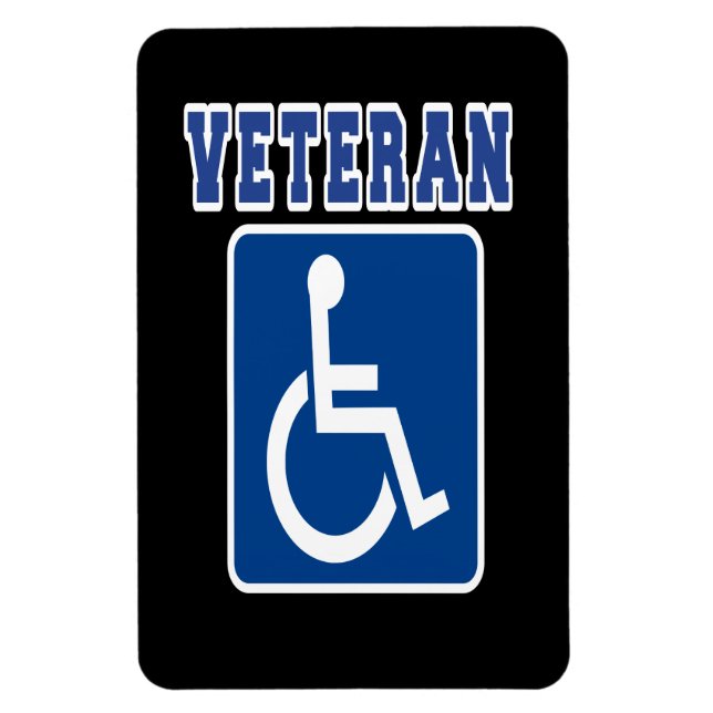 Disabled Handicapped Veteran Magnet (Vertical)