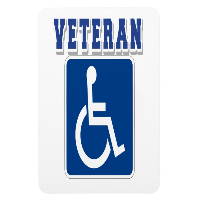 Disabled Handicapped Veteran Magnet (Vertical)