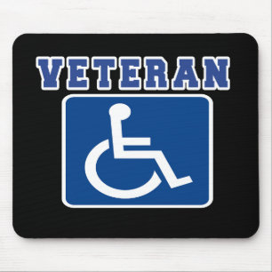 Disabled Handicapped Veteran Mouse Mat
