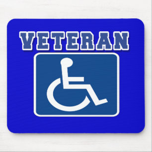Disabled Handicapped Veteran Mouse Mat