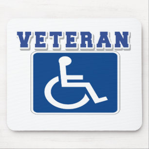 Disabled Handicapped Veteran Mouse Mat