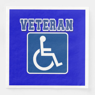 Disabled Handicapped Veteran Napkin