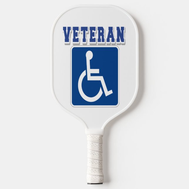 Disabled Handicapped Veteran Pickleball Paddle (Front)