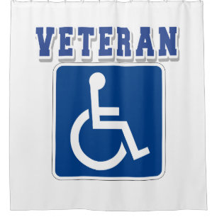Disabled Handicapped Veteran Shower Curtain