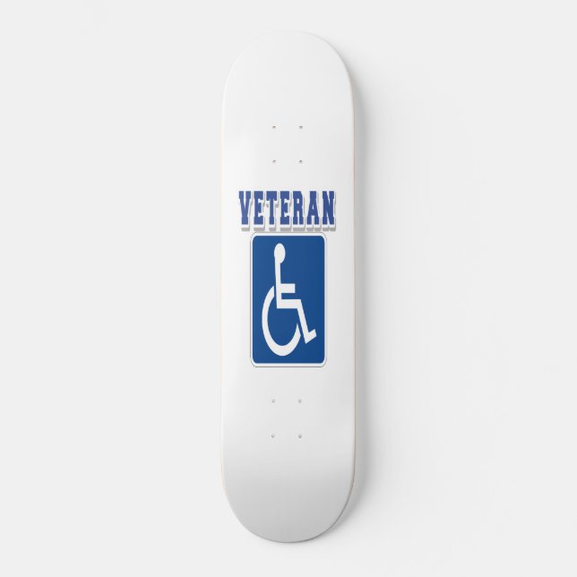 Disabled Handicapped Veteran Skateboard (Front)