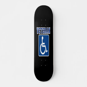 Disabled Handicapped Veteran Skateboard