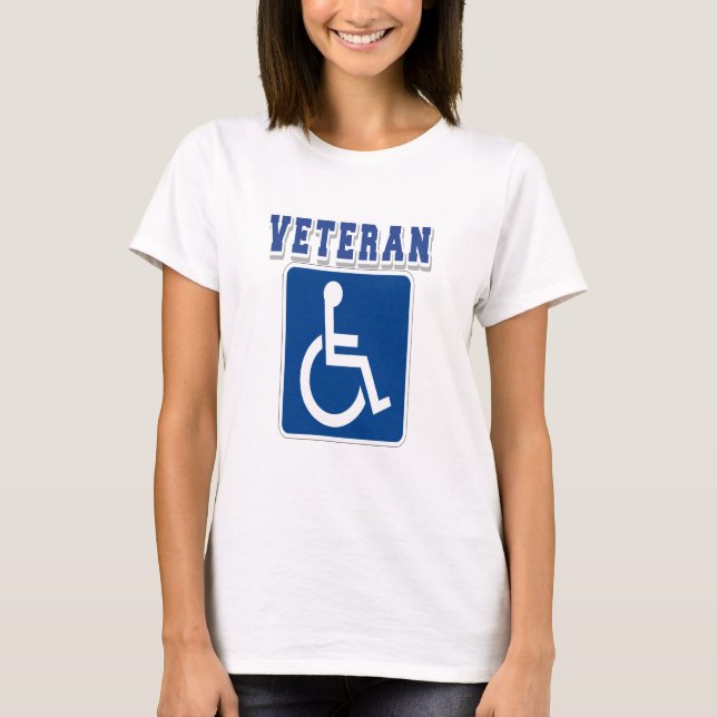Disabled Handicapped Veteran T-Shirt (Front)