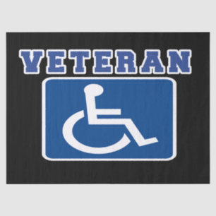 Disabled Handicapped Veteran Tissue Paper