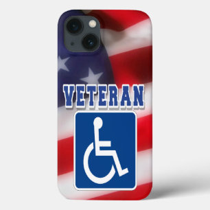 Disabled Handicapped Veteran USA iPhone 13 Case