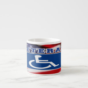 Disabled Handicapped Veteran USA Espresso Cup