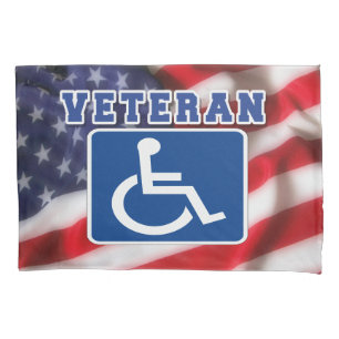 Disabled Handicapped Veteran USA Pillowcase