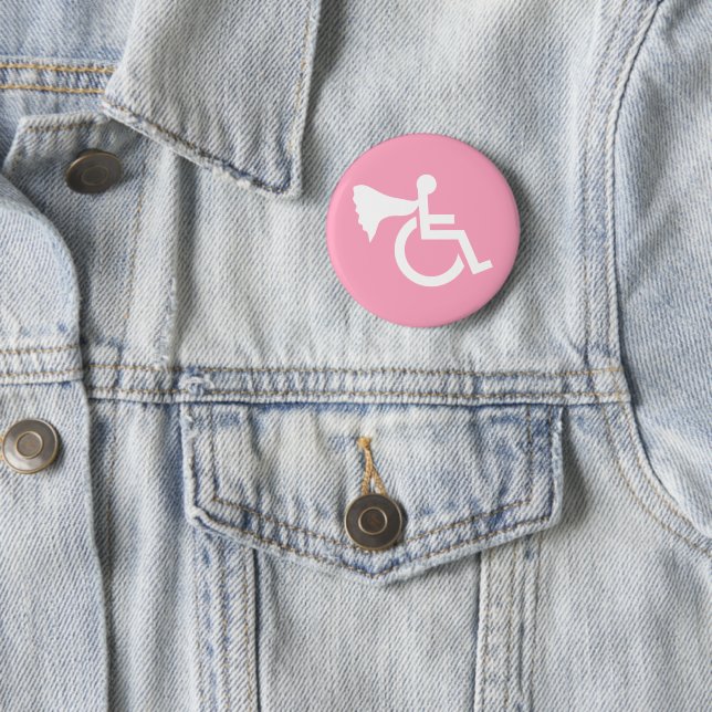 Disabled Hero 6 Cm Round Badge (In Situ)