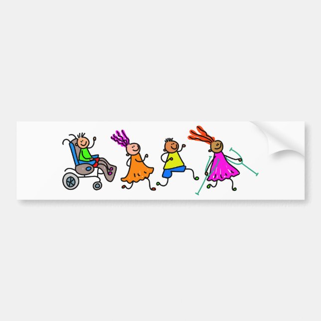 Disabled Kids Bumper Sticker (Front)