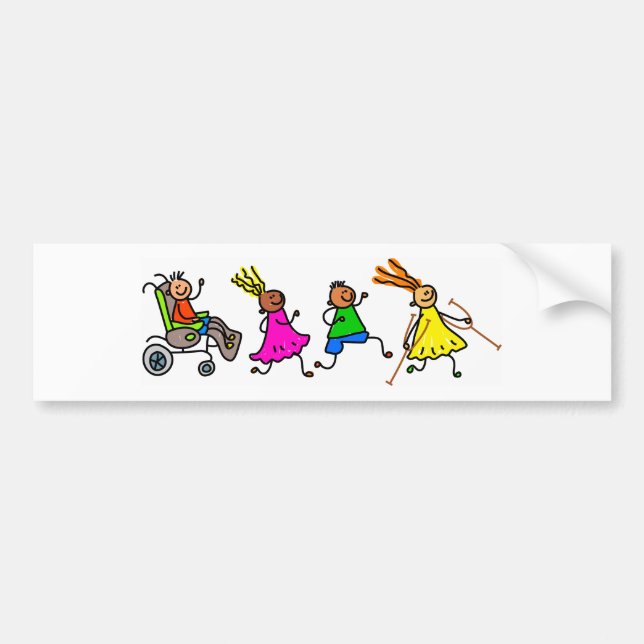 Disabled Kids Bumper Sticker (Front)
