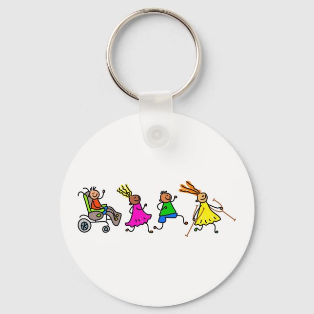 Disabled Kids Key Ring (Front)